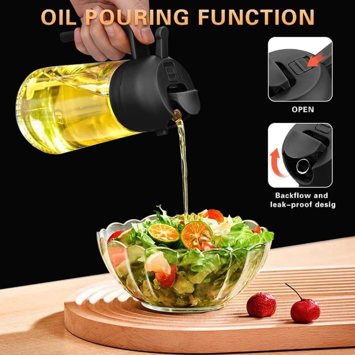 2 in 1 Oil Dispenser & Spray Bottle