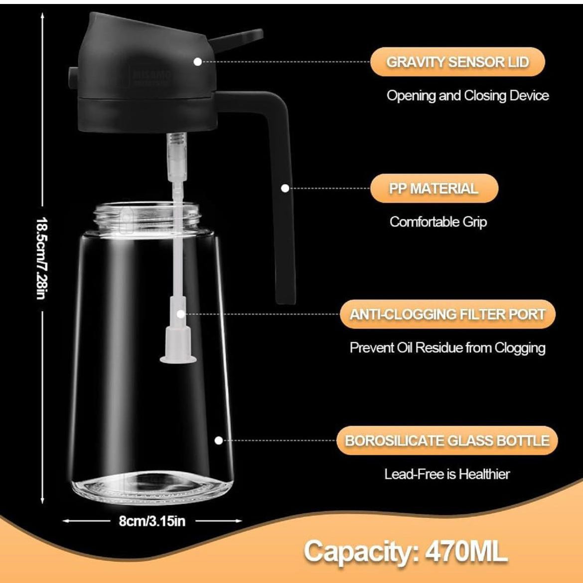 2 in 1 Oil Dispenser & Spray Bottle