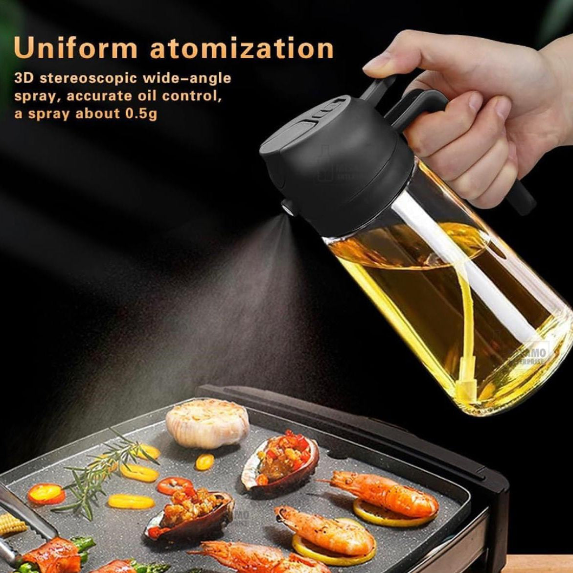 2 in 1 Oil Dispenser & Spray Bottle